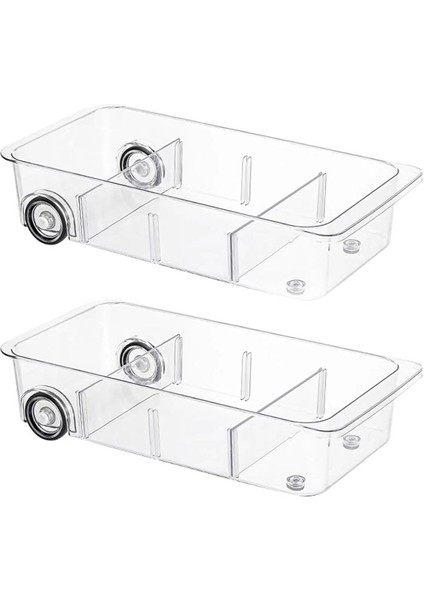 2 Adet Buzdolabı Çekmecesi Organizatör ve Depolama Temiz Buzdolabı Organizatörü Tekerlekler Üzerinde Kalın Yükseltme (Yurt Dışından) fiyatları