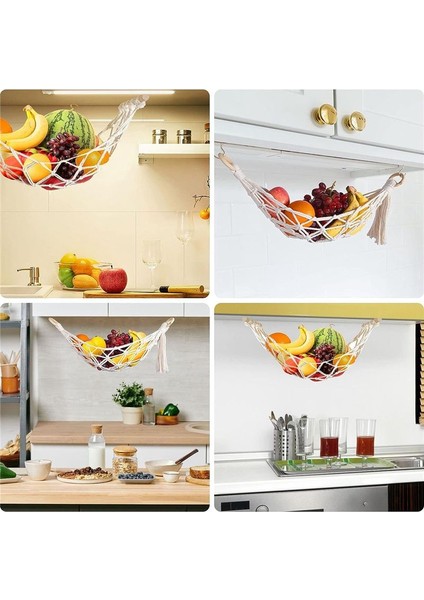 2 Adet Asılı Meyve Hamak Makrame Meyve Hamak Sepeti Kabine Altında Mutfak Için Meyve Hamak Muz Meyve Hamak (Yurt Dışından) fırsatları