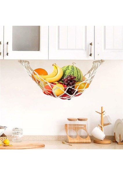 2 Adet Asılı Meyve Hamak Makrame Meyve Hamak Sepeti Kabine Altında Mutfak Için Meyve Hamak Muz Meyve Hamak (Yurt Dışından) indirimleri