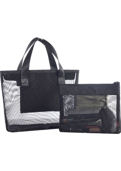 Yaz Plaj Çantası Için Havlu Çantası Örgü Oyuncaklar Için Dayanıklı Plaj Çantası Su Geçirmez Iç Çamaşırı Cep Plaj Tote Çanta (Yurt Dışından)