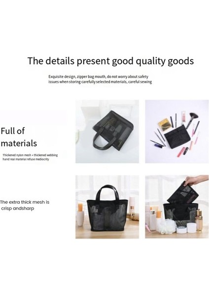 Yaz Plaj Çantası Için Havlu Çantası Örgü Oyuncaklar Için Dayanıklı Plaj Çantası Su Geçirmez Iç Çamaşırı Cep Plaj Tote Çanta (Yurt Dışından) fırsatları