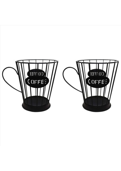 2x Kahve Pod Tutucu Kahve Kapsülleri Depolama Sepeti Mutfak Sayaç Depolama Sahipleri Espresso Kapsülleri (Küçük) Siyah (Yurt Dışından)