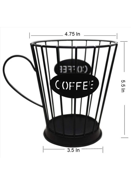 2x Kahve Pod Tutucu Kahve Kapsülleri Depolama Sepeti Mutfak Sayaç Depolama Sahipleri Espresso Kapsülleri (Küçük) Siyah (Yurt Dışından) indirimleri