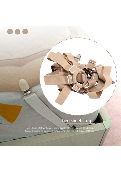 Yatak Tabakası Tutucu Kayışları Ayarlanabilir Elastik Bant Takılmış Yatak Tabakası Tutucu Bağlantı Elemanları Klipsi Tam Boy Yatak Için Klips (Yurt Dışından) modelleri