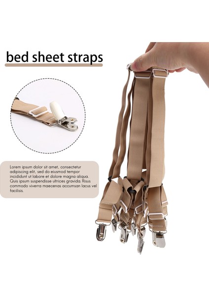 Yatak Tabakası Tutucu Kayışları Ayarlanabilir Elastik Bant Takılmış Yatak Tabakası Tutucu Bağlantı Elemanları Klipsi Tam Boy Yatak Için Klips (Yurt Dışından) fırsatları