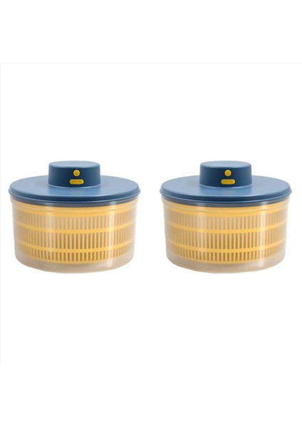 2x Elektrik Salatası Spinner - Marul Sebze Kurutucu USB Şarj Edilebilir Hızlı Kurutma Marul Meyve Iplik Çekili (Yurt Dışından)