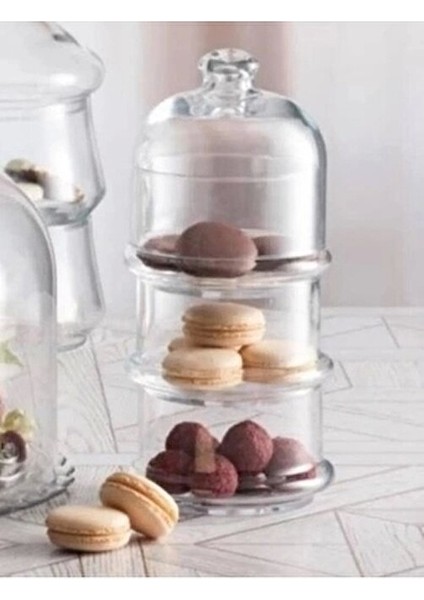 Kurabiyelik Cam Malzeme ile Çok Amaçlı Kullanım 26,1 cm Yükseklik 11,8 cm Çap fiyatları