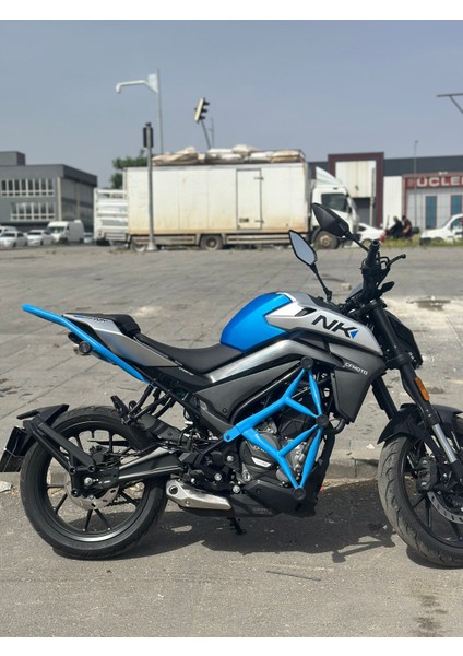 Nk 250 Özel 6 Takozlu Koruma Demiri ve 2 Takozlu Kuyruk Demiri Takım Radyatör Koruma (Mavi) Uyumlu