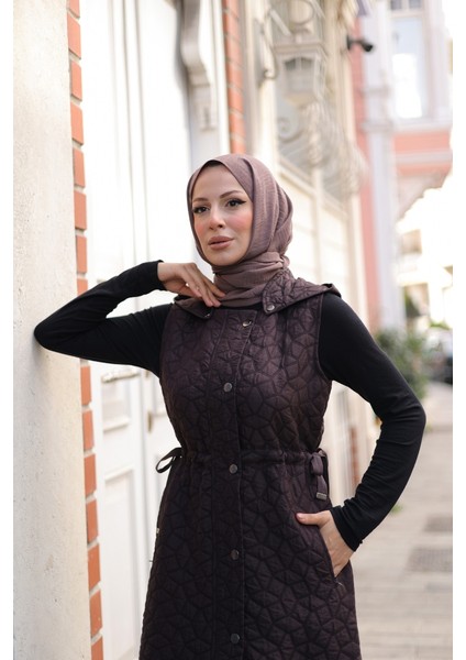 Şirin Kapüşonlu Kapitone Yelek - 7005 fiyatları