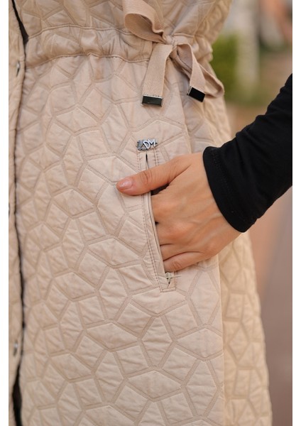 Şirin Kapüşonlu Kapitone Yelek - 7005 modelleri