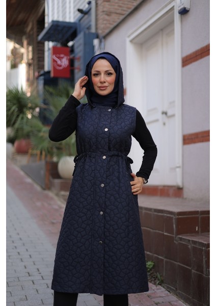 Şirin Kapüşonlu Kapitone Yelek - 7005 fiyatları