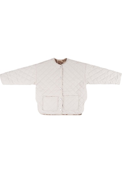 Leopar Çift Taraflı Ceket Yetişkin