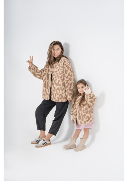 Leopar Çift Taraflı Ceket Yetişkin fiyatları