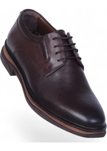 1951 Kahve Kauçuk %100 Deri Erkek Klasik Ayakkabı