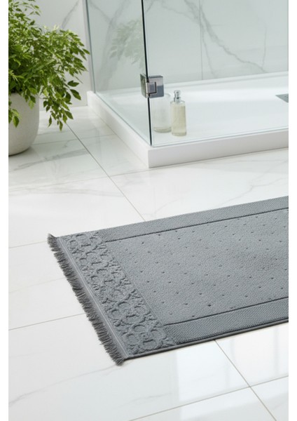 Fesun Antrasit Ayak Havlusu - 60X130CM, 690GR, %100 Pamuk, Spa ve Otel Banyo Paspası, Günlük Kullanıma Uygun fiyatları