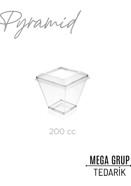 Piramit Mika Sunum Kasesi Kapaklı 200 cc 50 Li fiyatları