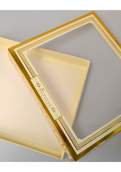 Asetat Pencere Kapaklı Hediye Kutusu – Büyük Boy 27X31X5 cm Sunum Kutusu fırsatları