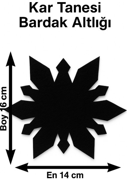 Yılbaşı Temalı 2 Kişilik 10 Parça Keçe Amerikan Servis Seti – Kar Tanesi & Ağaç & Yıldız Desenli indirimleri