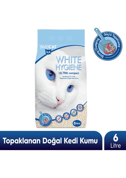 Topaklanan Doğal Kedi Kumu 6 Lt