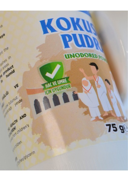 Umre ve Hac Için Kokusuz Pudra – 75 Gr, Ihrama Uygun, Cilt Dostu ve Tahriş Önleyici fiyatları