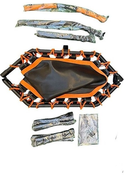 Sekizgen Katlanabilir Trambolin – Ev Tipi Katlanır Zıplama Turuncu Trambolin indirimleri