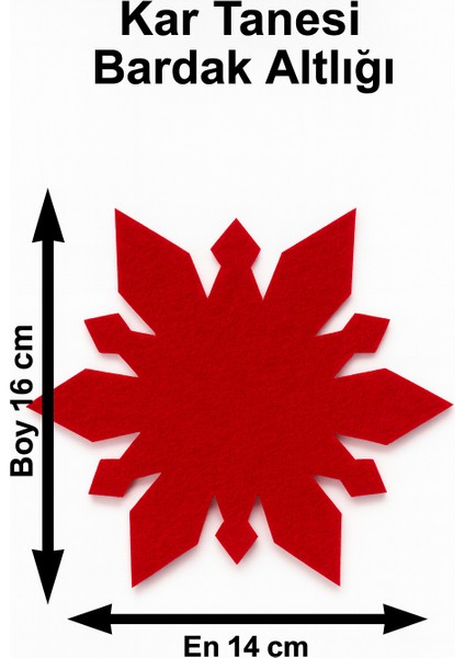 Yılbaşı Temalı 2 Kişilik 10 Parça Keçe Amerikan Servis Seti – Kar Tanesi & Ağaç & Yıldız Desenli indirimleri