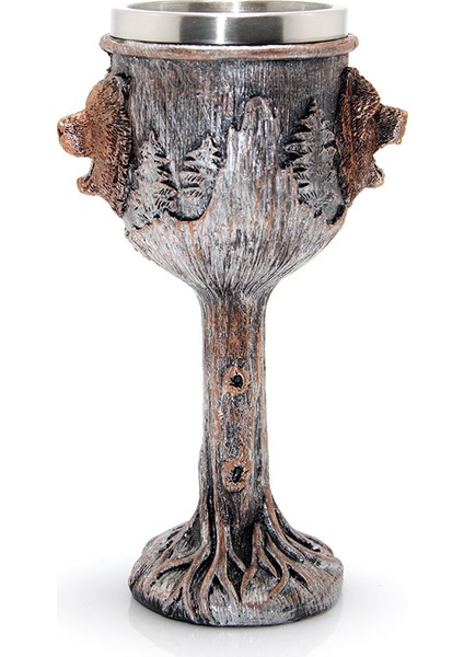 Bardak Paslanmaz Çelik Ayı Tasarımlı Kadeh