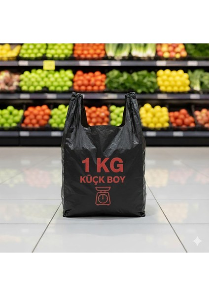 1 kg Siyah Atlet Poşet Küçük Boy 26*45 Ebatında Sağlam & Dayanıklı