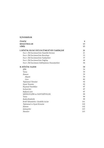 Fecr-I Âtî Encümeni Edebiyatı fiyatları