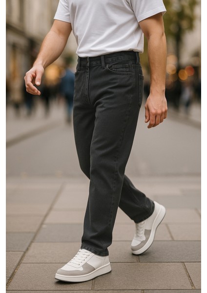 Erkek Yüksek Bel Bol Kesim Baggy Loose Fit Jean PANTOLON-C352 modelleri