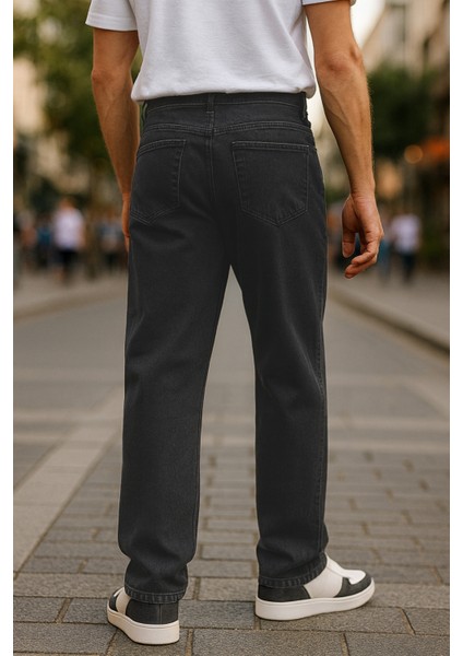 Erkek Yüksek Bel Bol Kesim Baggy Loose Fit Jean PANTOLON-C352