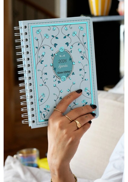 Spiralli Sert Kapak 2026 Haftalık Motivasyon Ajandası A5