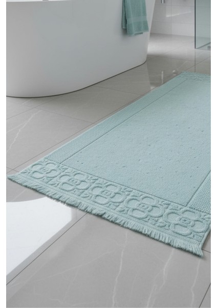Fesun Turkuaz Ayak Havlusu - 60X130CM, 690GR, %100 Pamuk, Spa ve Otel Banyo Paspası, Günlük Kullanıma Uygun fiyatları