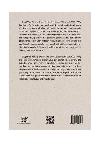 Dergâh’tan Varlık’a - Erken Cumhuriyet Dönemi Türk Şiiri (1921-1933) - Dinçer Apaydın fırsatları