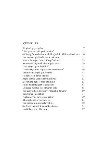Bir Şiirdi Geçen Yıllar modelleri