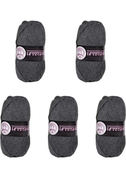 Ören Bayan Favori Örgü İpi - Koyu Gri - 5'Li Paket - ( Renk Kodu : 009 ) fiyatları
