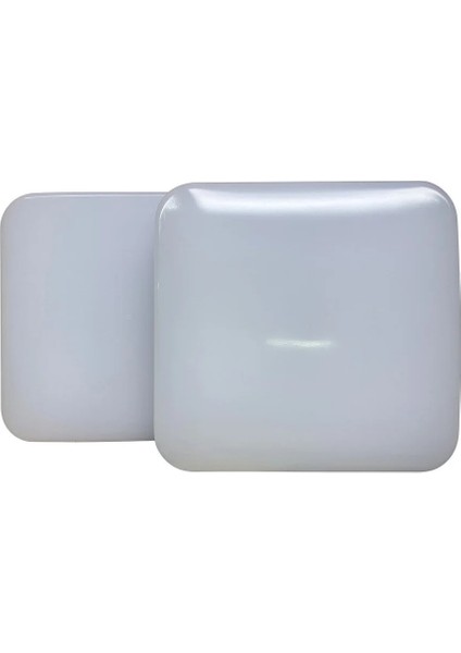 24W Kare LED Glop Armatür 2'li (Beyaz Işık – Siyah Kasa) fiyatları