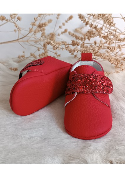 Juno Kırmızı Hakiki Deri Bebek Ayakkabı fırsatları