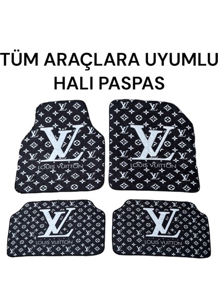 Lüx Oto Halı Paspas Desenli Yıkanabilir Universal (Her Araca Uyumlu)(Lv Siyah)