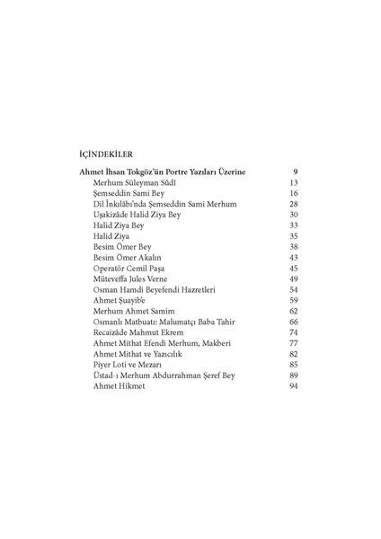 Bâbıâli Yokuşu’ndan Portreler - Ahmet Ihsan Tokgöz fiyatları