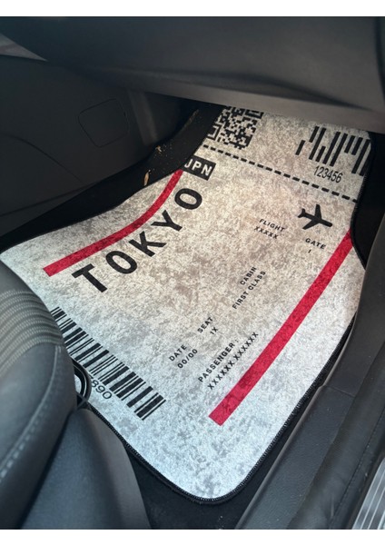 Lüx Oto Halı Paspas Desenli Yıkanabilir Universal (Her Araca Uyumlu)(Tokyo) modelleri