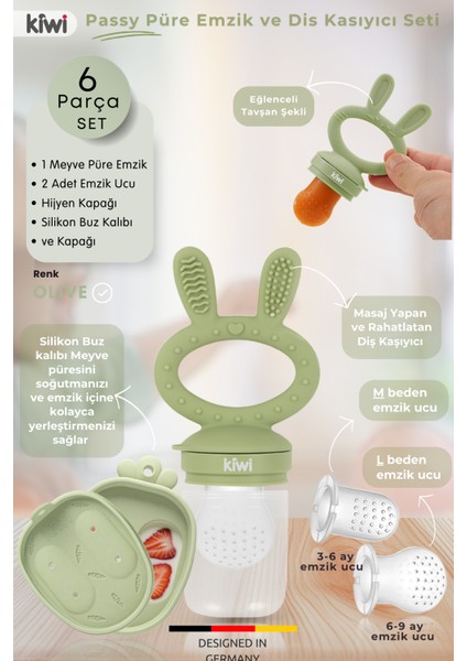 Passy Püre Emzik ve Diş Kaşıyıcı Bebek Meyve Süzgeci fiyatları