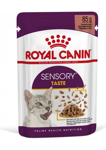 Sensory Tat Duyusu için Sos İçerisinde Yaş Kedi Maması 12 x 85g