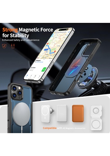 iPhone 16 Pro Max Için Pc Hibrit Tpu Telefon Kılıfı (Yurt Dışından) fiyatları