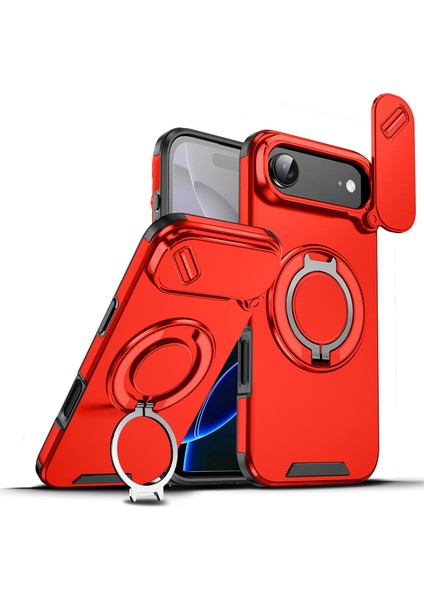 iPhone Air Için Camshid Yüzük Tutucu Telefon Kılıfı (Yurt Dışından)