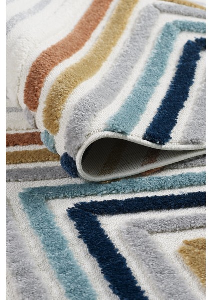 Quincey Bukleli Yumuşak Peluş Post Shaggy Krem Çocuk Odası Oturma Odası Salon Mutfak Halısı