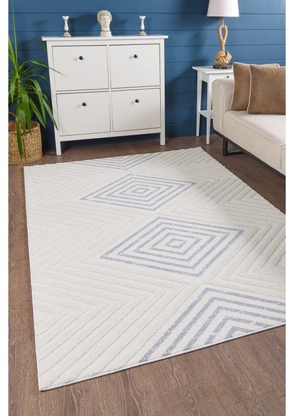 Quincey Bukleli Yumuşak Peluş Post Shaggy Krem Çocuk Odası Oturma Odası Salon Mutfak Halısı