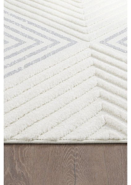 Quincey Bukleli Yumuşak Peluş Post Shaggy Krem Çocuk Odası Oturma Odası Salon Mutfak Halısı