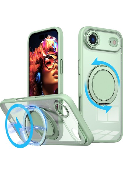 iPhone Air Için Magsafe Manyetik Tutucu Telefon Kılıfı (Yurt Dışından)