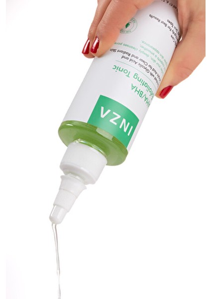 INZA AHA/BHA Peeling Tonik Sıkılaştırıcı Etki Tüm Cilt Tipleri İçin 200 ml